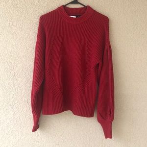 Jessica Simpson RIO Red S Contem Sweater Large